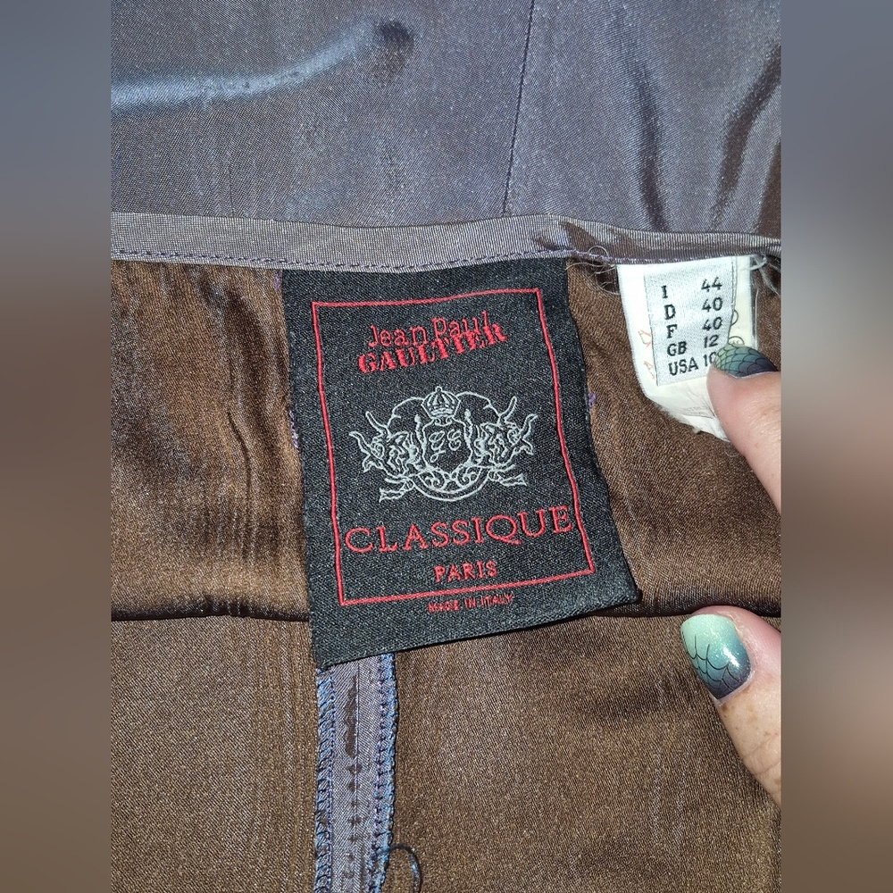 John Paul Gaultier Vintahe Lilac Purple Silky Dress Pants 10 - Picture 9 of 11